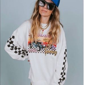 Ascot and Hart Laguna racing graphic sweatshirt